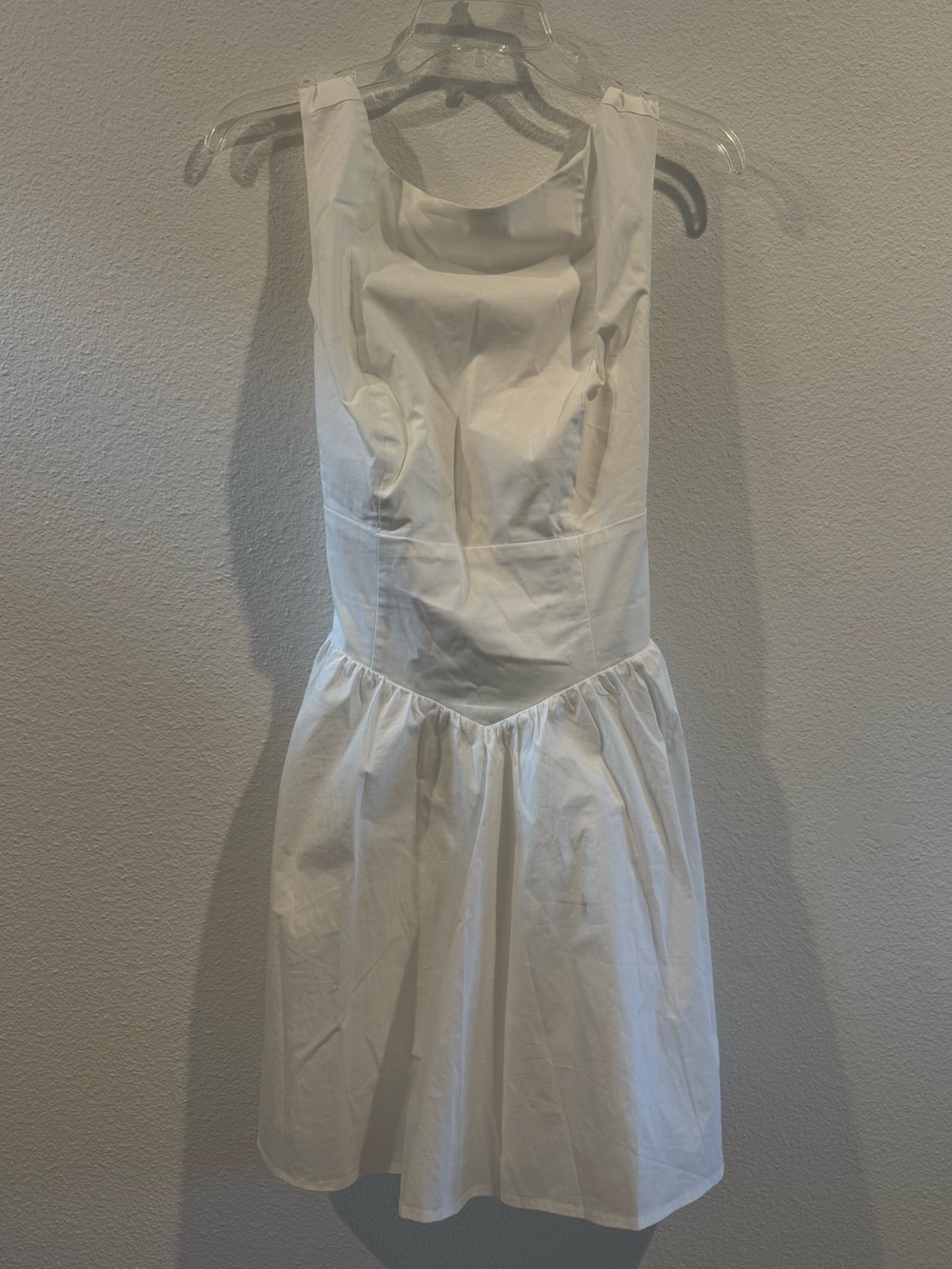 White High-Neck Dress